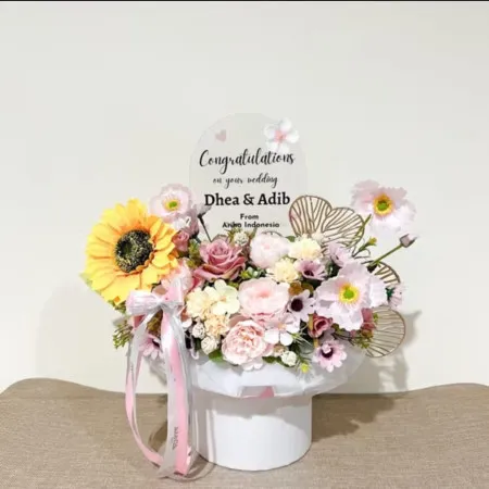 Bloom Box Akrilik Ucapan Wedding Ujungberung